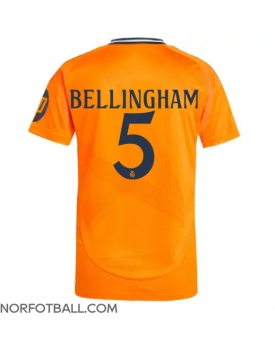 Billige Fotballdrakt Real Madrid Jude Bellingham #5 Replika Bortedrakt 2024-25 Kortermet